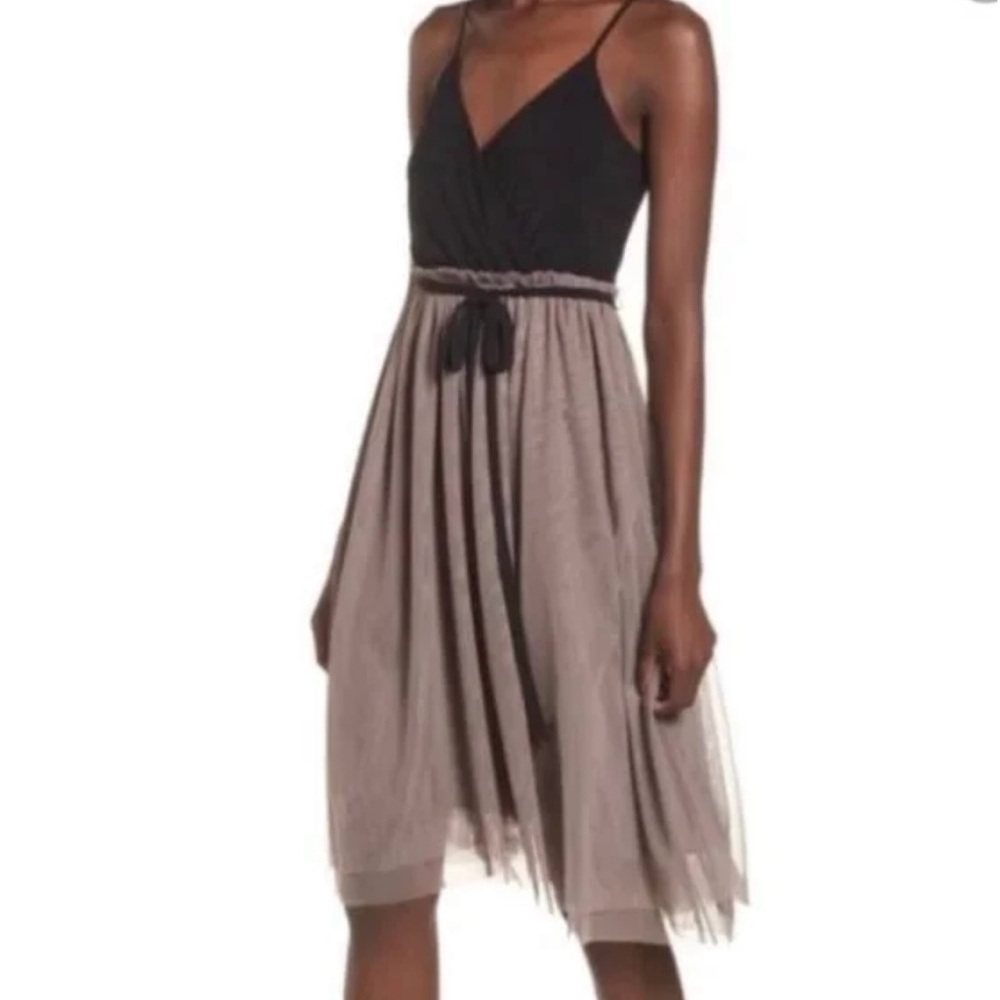 Leith spaghetti strap dress with tuille skirt Size S